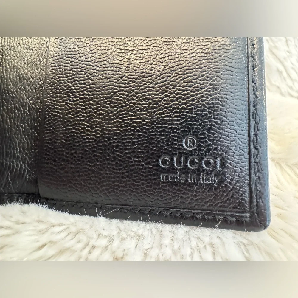 Gucci Unisex Leather Wallet Keyholder - Vintage - EUC